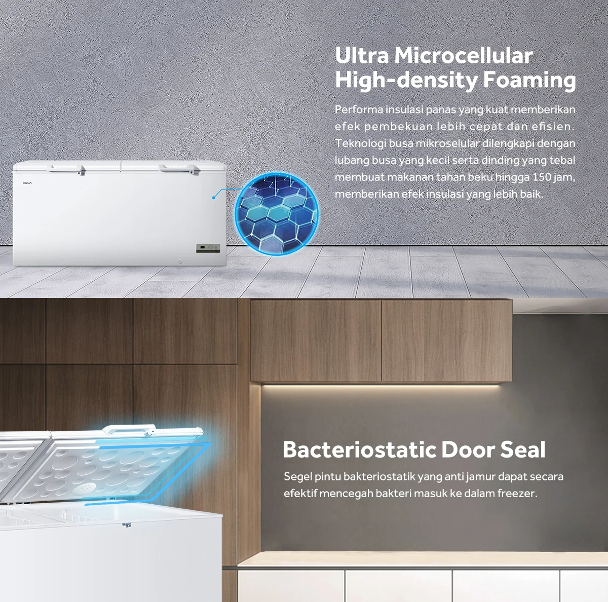 CHEST FREEZER AQUA Elektronik AQF-725EC